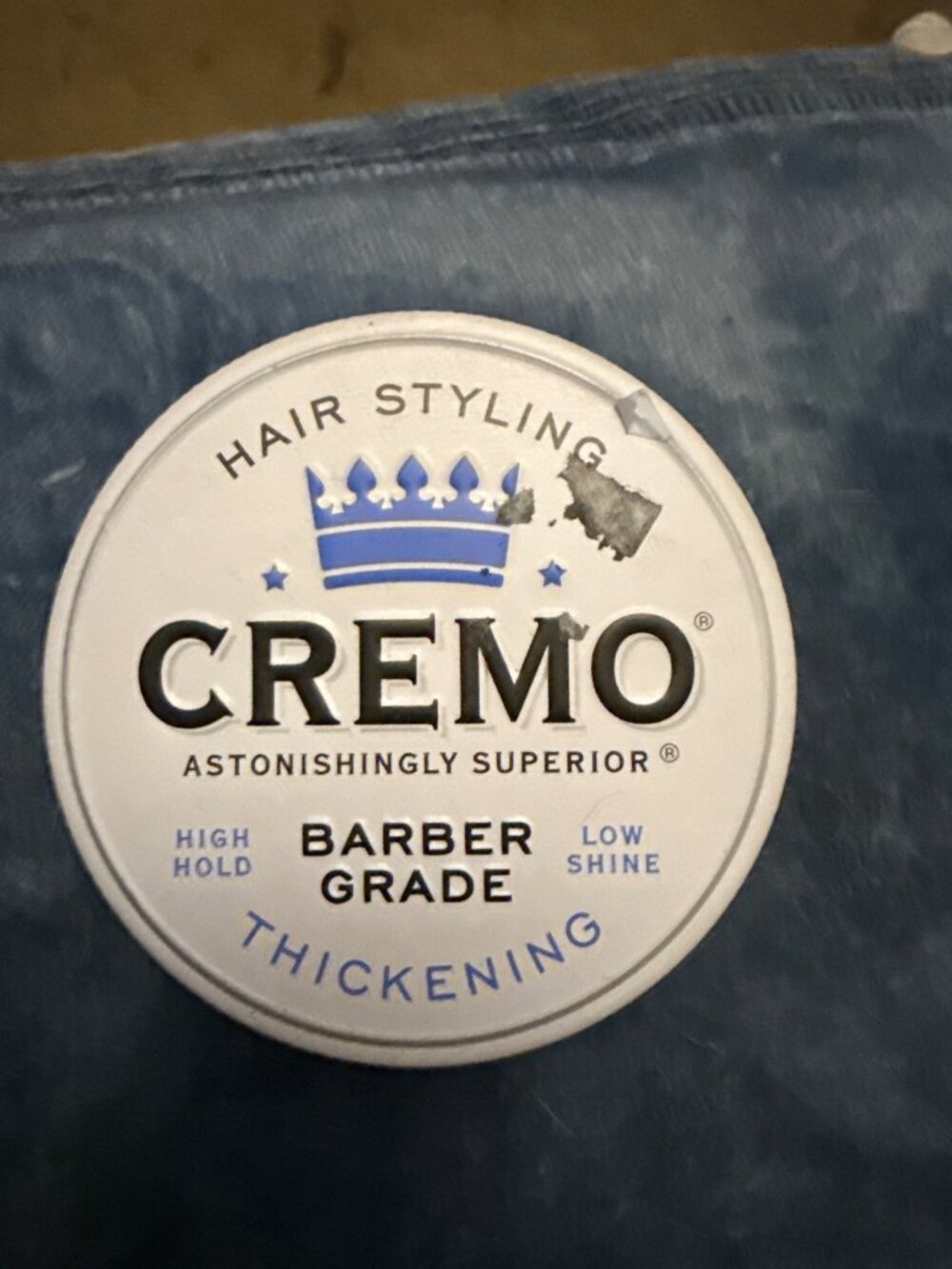 Cremo Barber Grade Hair Styling Paste Thickening High Hold Low Shine 4oz